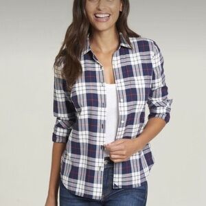 NWT untuckit Sorbo plaid regular fit size 6 women’s shirt